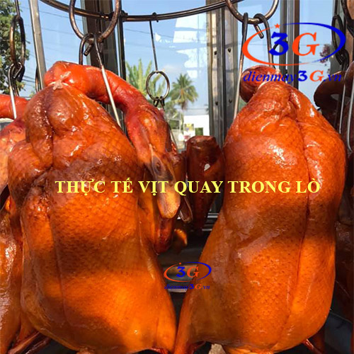 vịt treo trong lò quay 680 không bị khói bụi